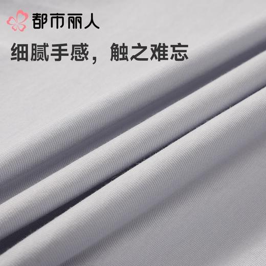 都市丽人睡衣红品男士红色薄家居服男士无尘棉短袖套装FHC9A201 商品图8