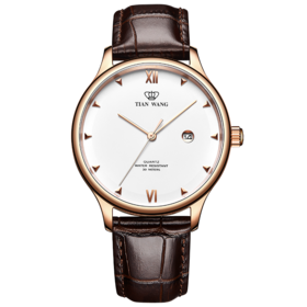 TWTC1612697 天王TIAN WANG 【手链套装】天王手表男士正品石英简约轻薄皮带可刻字沧海系列