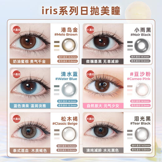 「上海保税仓发货」FOMOMY IRIS系列 美瞳日抛 10片装 商品图1