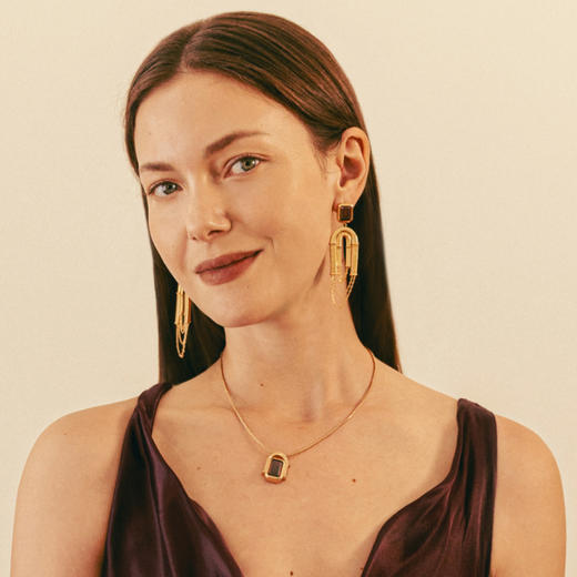 【左小青&王菊同款】Retro Chic意大利复古时尚首饰 宙斯神庙项链 商品图3