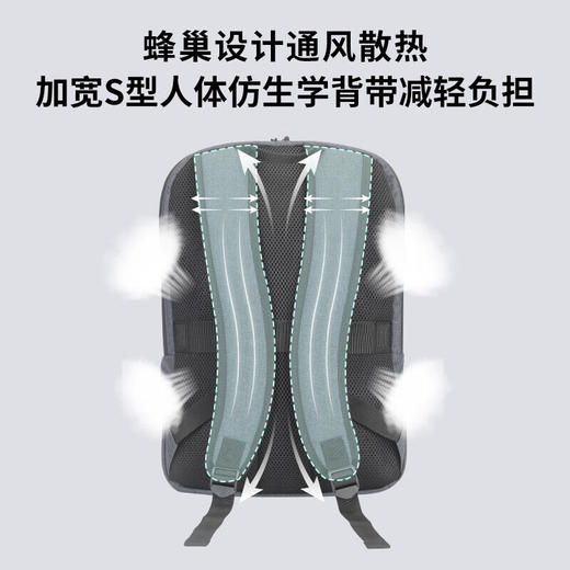 美穗吉家 轻行通勤双肩电脑包14L 蓝灰色 商品图1