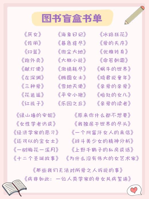女性主题图书盲盒【98元内含2-3本 / 68元内含2本，书单内随机，不接受指定】 商品图1