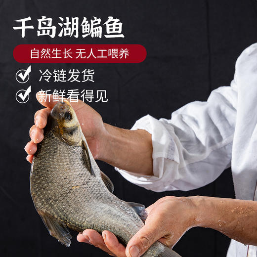 [最农公社]年货节|千岛湖冰鲜生态鳊鱼现杀现发冰鲜鳊鱼500g*2条顺丰发货 商品图0