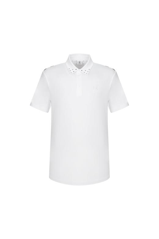 Anew家铆钉潮款印花男女同款情侣POLO衫，M221642-22 商品图0