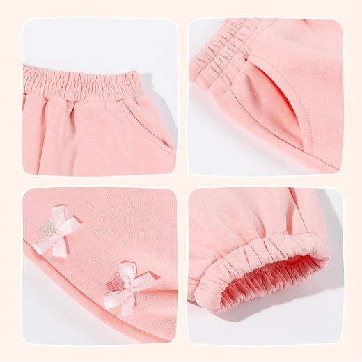 贝贝怡春秋女童针织长裤 商品图8