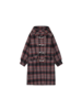 马得工地/MDGDWT14970/格纹呢连帽大衣 商品缩略图2