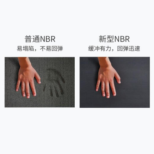美穗吉家 加长多功能高回弹运动健身垫185x80x1cm 雾霾蓝 商品图5