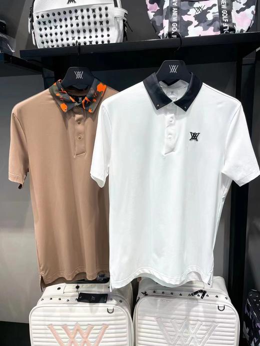 Anew家春夏新款男士印花POLO衫来了！男士最新ZG迷彩LOGO印花加铆钉的元素，本季主推款和新色，简约大方，一眼就被吸引住的品质男款！ 商品图0