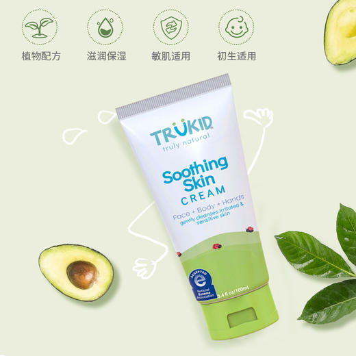 【湿疹霜】TruKid 天然植物湿疹修护保湿润肤霜 100ml 商品图1