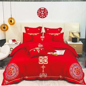 "因为+所以 / Because & So   金龙瑞凤-婚庆刺绣四件套"