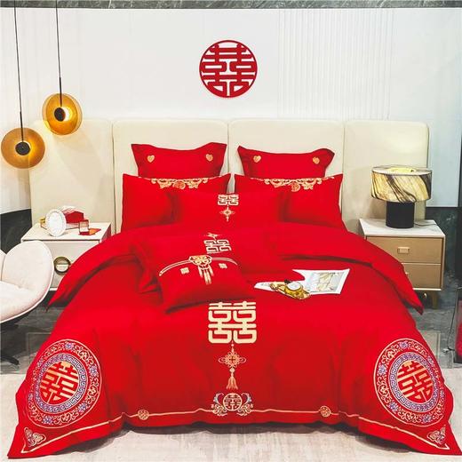 "因为+所以 / Because & So   金龙瑞凤-婚庆刺绣四件套" 商品图0