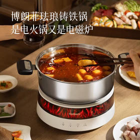 【送304不锈钢汤锅1个 电磁炉】2000w火力 分体更好清洗~