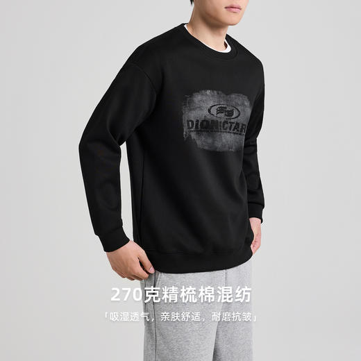 墨麦客喷绘印花休闲卫衣男2025秋季新款精梳棉混纺男士卫衣55798 商品图2