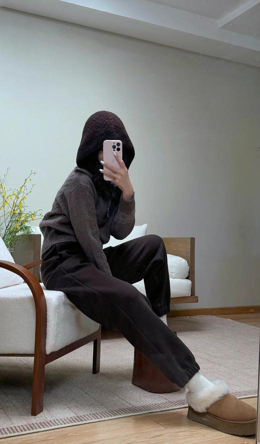 外贸大厂出品【加绒加厚卫裤】3色可选~基础不挑人的经典版型，手感柔软，垂而有型，筋骨感十足WD 商品图3