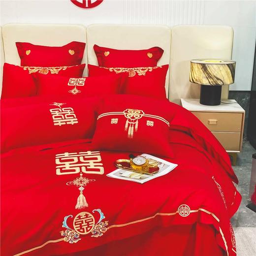 "因为+所以 / Because & So   金龙瑞凤-婚庆刺绣四件套" 商品图4