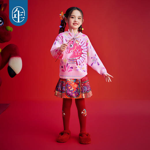 【盛世跃马裤袜】年衣童装女童袜子连体袜儿童打底保暖袜子连裤袜 商品图4