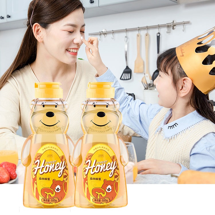 高山森林蜂蜜500g  采自秦岭高山蜜源 小熊造型儿童友好 孩子的营养好蜂蜜