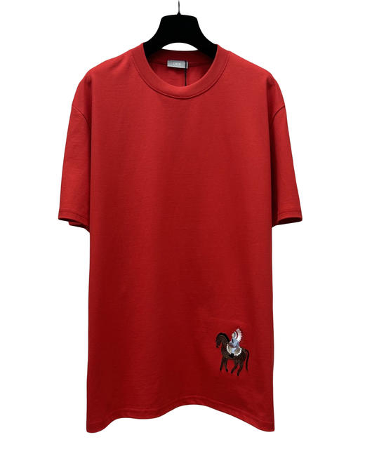 中性款全棉刺绣印花短袖T恤ho010 商品图0