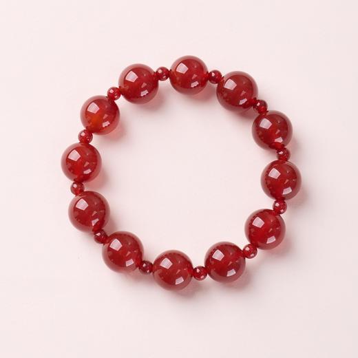 「鸿运当头」红玛瑙手链 时尚百搭 原创设计 商品图1
