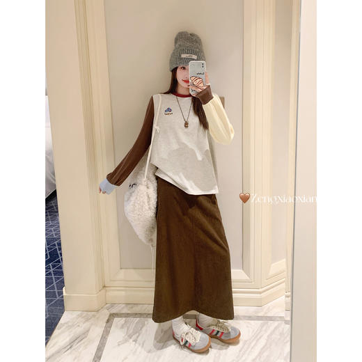 <曾小咸推荐>现货秒杀 ！微信超特价！韩系撞色打底衫 日常159.99 立减90 秒杀69.99！！ 商品图3