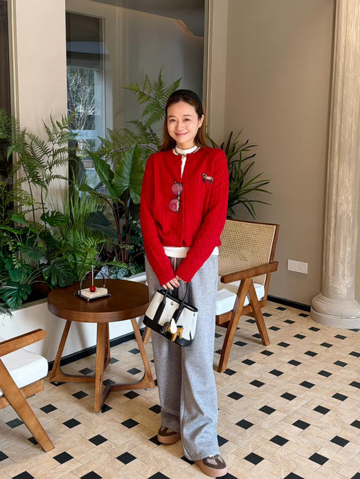 2512412    “新年” 细绞花 针织开衫 商品图4