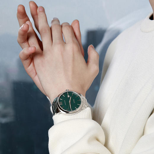 S00002714-30 天王TIAN WANG 【经典商务】手表男大气表盘男表商务防水钢带自动机械山河系列 商品图1