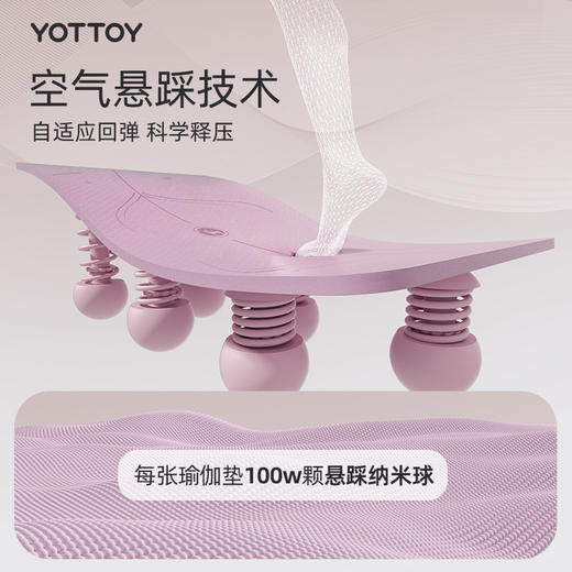 瑜伽垫【YOTTOY】健身垫家用女士专业新款防滑加厚加宽加大隔音静音减震地垫 商品图2