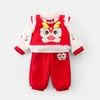 【清仓】嘟嘟家宝宝汉服三件套拜年服女童新年装喜庆儿童中国风新年装加厚 商品缩略图5