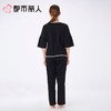 都市丽人睡衣红品女士薄家居服无尘棉短袖套装七分袖长裤LHC1B201 商品缩略图2