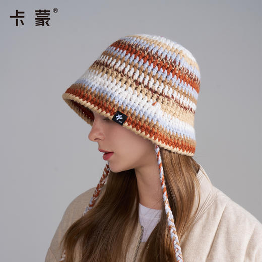 卡蒙新款彩色镂空手工编织渔夫帽KM-9576 商品图0