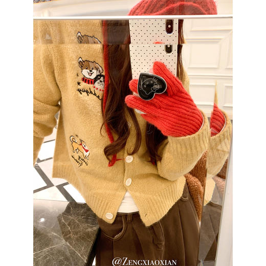 <曾小咸推荐>现货秒杀 ！微信超特价！小狗刺绣毛衣 日常199.99 立减100 秒杀99.99！！ 商品图4