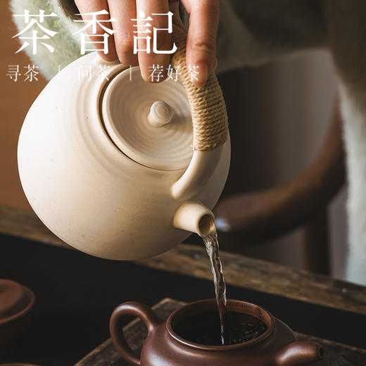 茶香记潮州白泥壶(新)提梁壶800ml陶瓷煮茶壶围炉煮茶陶泥壶茶具 商品图2