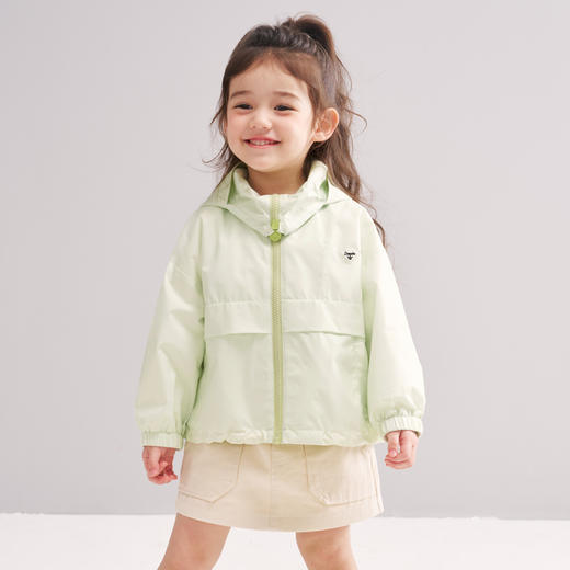 笛莎Deesha 2026春季女童时尚户外休闲防水连帽外套 商品图1