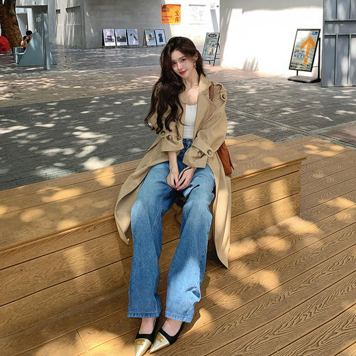 哥特莱丝·鹅绒牛仔裤，90鹅绒填充，显瘦、轻松穿出大长腿 商品图2