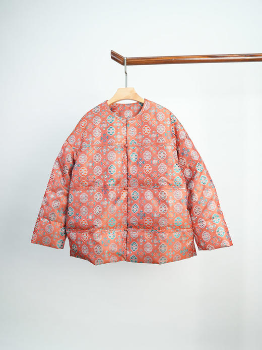 Z252501-T蜀锦罗鹅绒服。 商品图5