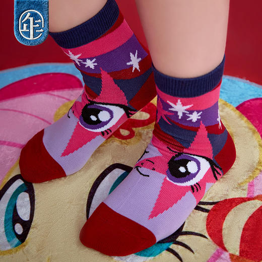 【小马宝莉节庆短袜】小马宝莉联名年衣童装袜子短袜女童宝宝袜子 商品图1
