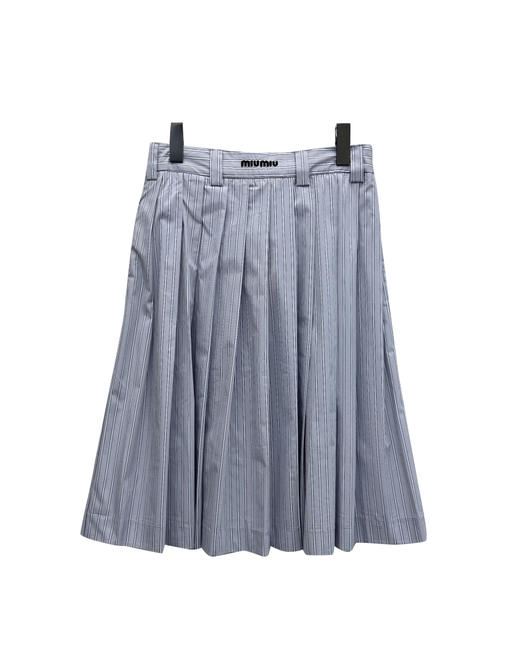 女款条纹百褶半裙 可配套装hu017 商品图0