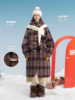 马得工地/MDGDWT14970/格纹呢连帽大衣 商品缩略图3