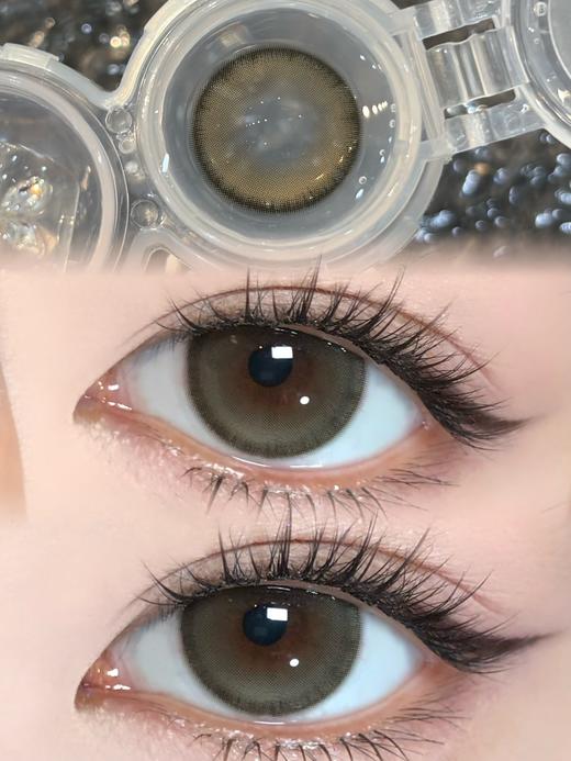 loveiikira半年抛  冷感黑茶 14.5mm 0-1000 有点点棕色 商品图4