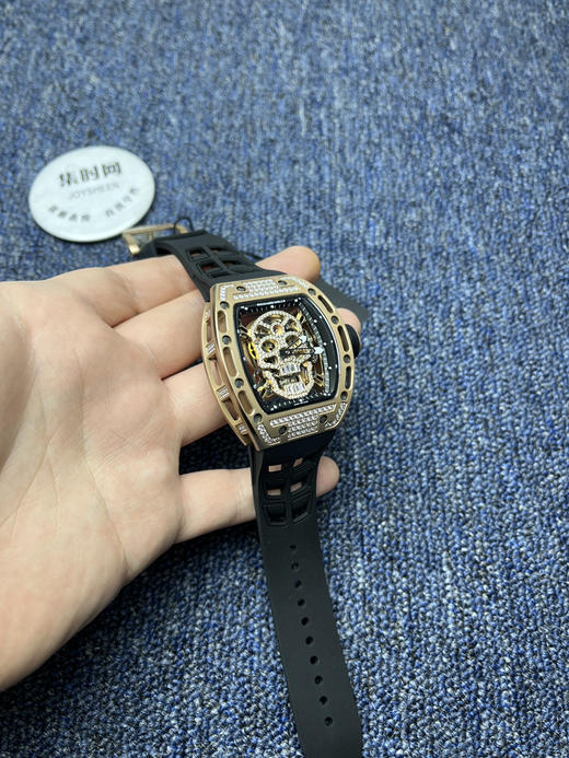 理查德米勒 RM052骷髅满天星 钻圈款 男士腕表 搭载定制一体手动上链机械机芯 商品图2