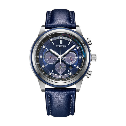 VIP-CA4031-07L 西铁城Citizen 西铁城光动能正品商务休闲三眼运动防水男士手表男表CA4031 商品图0