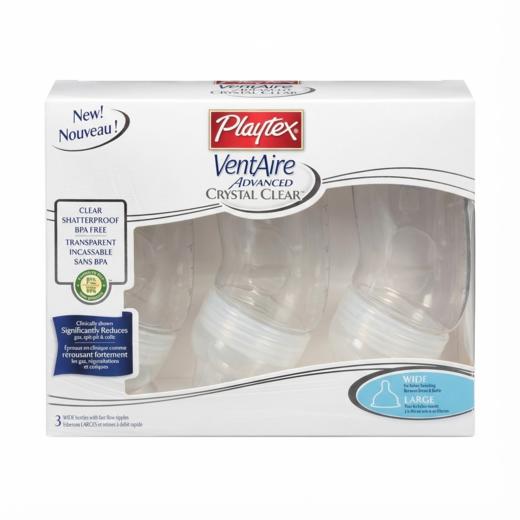 美国Playtex倍儿乐/哺儿适婴幼儿防胀气宽口径/水晶奶瓶 不含BPA 商品图9