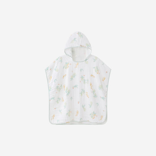 【商场同款】英氏儿童浴巾新生儿纯棉抑菌浴袍婴儿吸水泡泡纱包单 商品图4