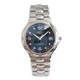【95新】LONGINES 浪琴L1.638.4.96.6自动机械机芯日期显示35.5MM（中性款）康卡斯系列精钢171225AK24