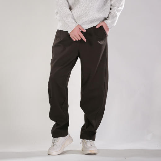 DRONKOO 2025 花色抽绳侧缝前移后侧双压褶粗斜纹厚休闲长裤 商品图1