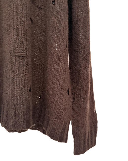 女款镂空宽松连帽针织衫毛衣zo 商品图2