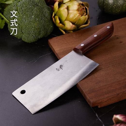 沈爷的宝贝 拿铁铁器手工锻打合手文武双刀刀具菜刀轻巧飞鱼版 商品图3