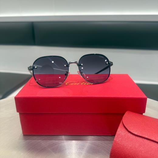 Cartier卡地亚 新款纯钛无框钻石切割太阳镜高端太阳镜Cartier卡地亚 商品图0