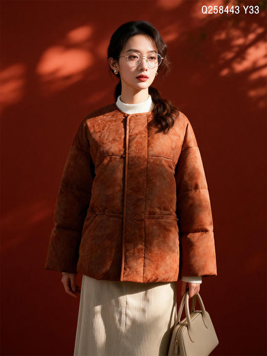 Q258443香云纱羽绒服95白鸭绒 商品图1