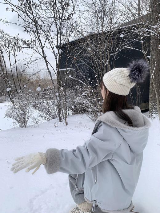 2025秋冬新款 双防面料连帽毛绒内里外套 高颜值外套加厚 商品图3